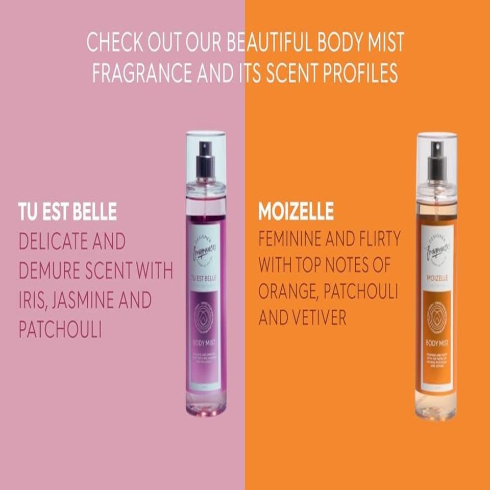 image 1 of Designer Fragrances Body Mist Moizelle Fragrance Freshens Skin 250ml