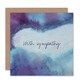 image 1 of Abstract Heart Watercolour Sympathy Card