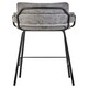 image 2 of Tamzin Grey Faux Leather Bar Chair Grey