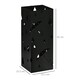 image 3 of HOMCOM Metal Umbrella Stand, Square Umbrella Basket with 4 Hooks Drip
