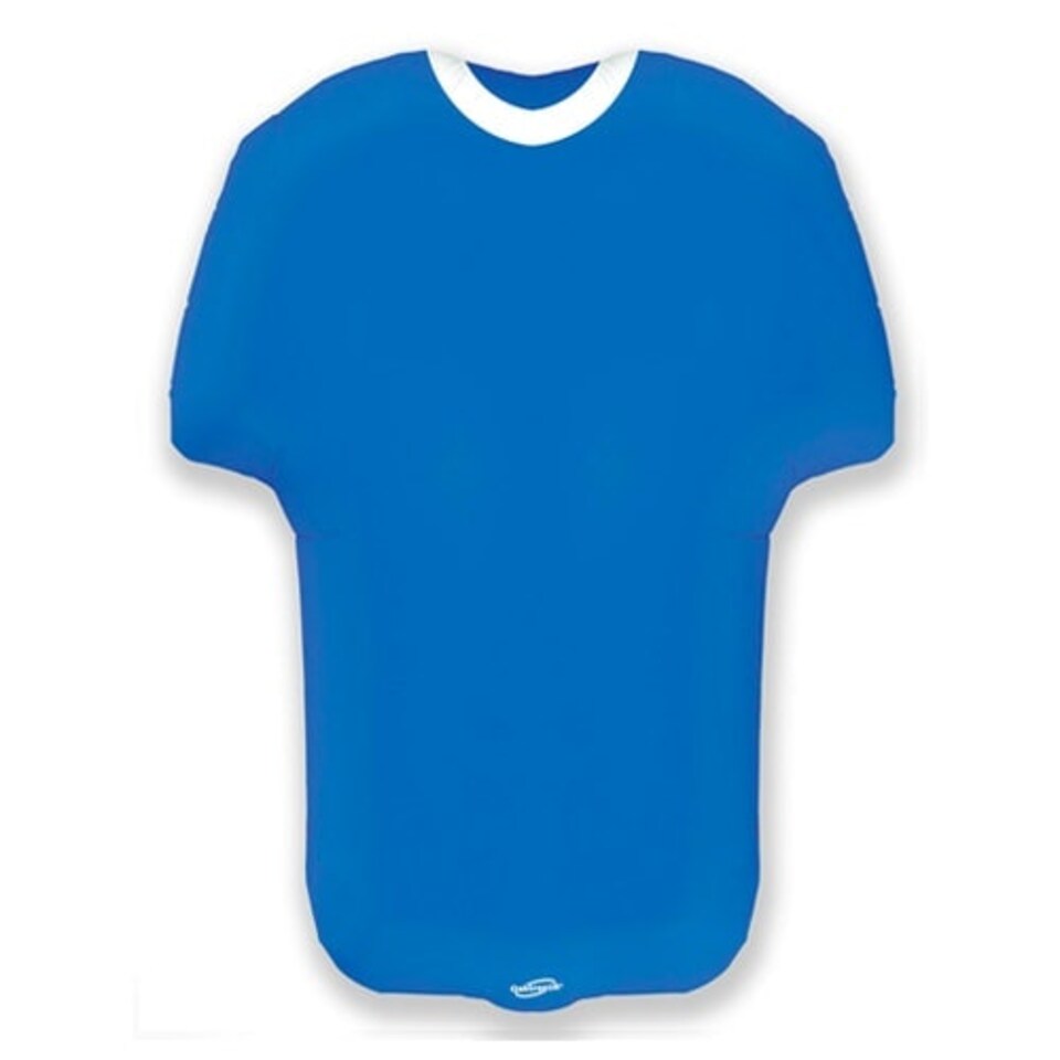 Sports Shirt Shape Blue Metallic Helium Foil Giant Balloon 61cm / 24 in