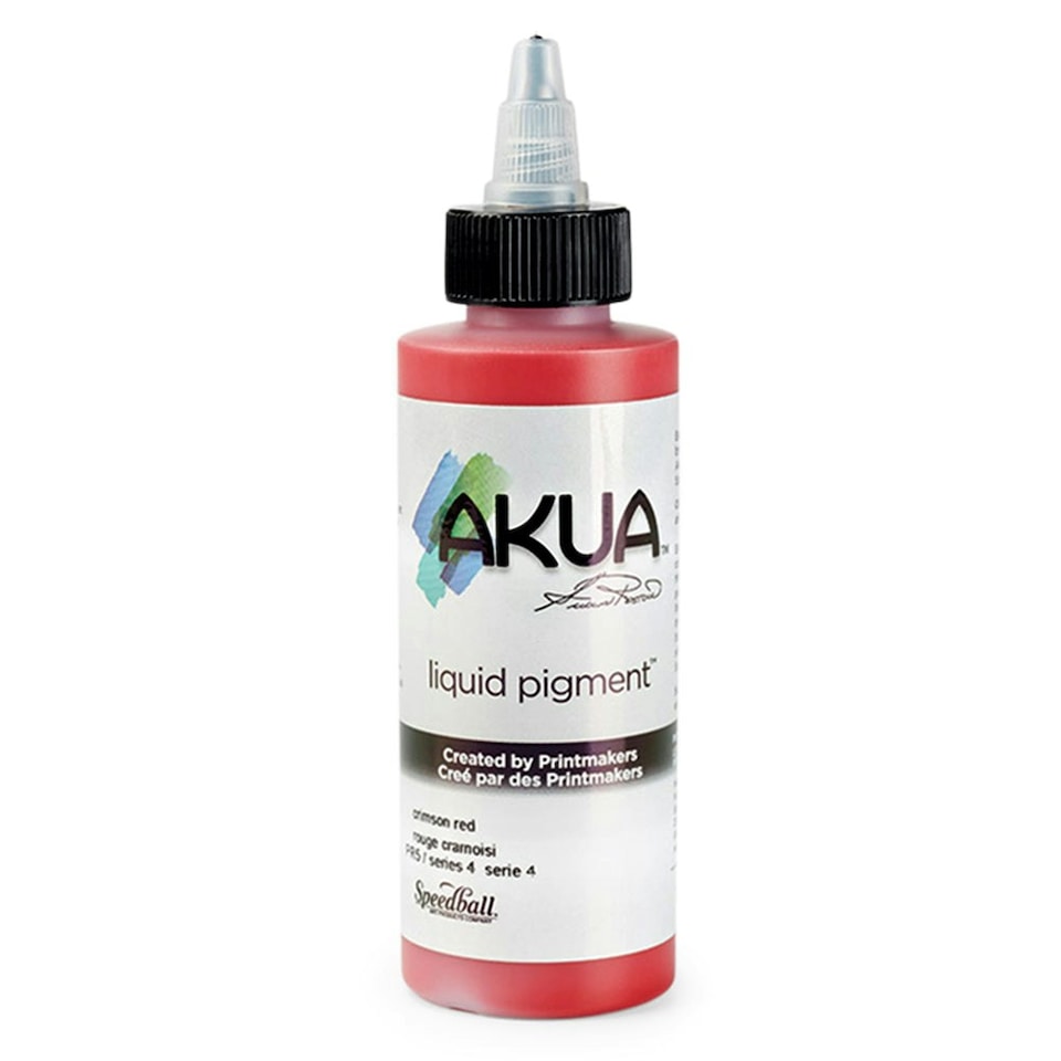 Speedball Akua Liquid Pigment, Crimson Red, 4oz
