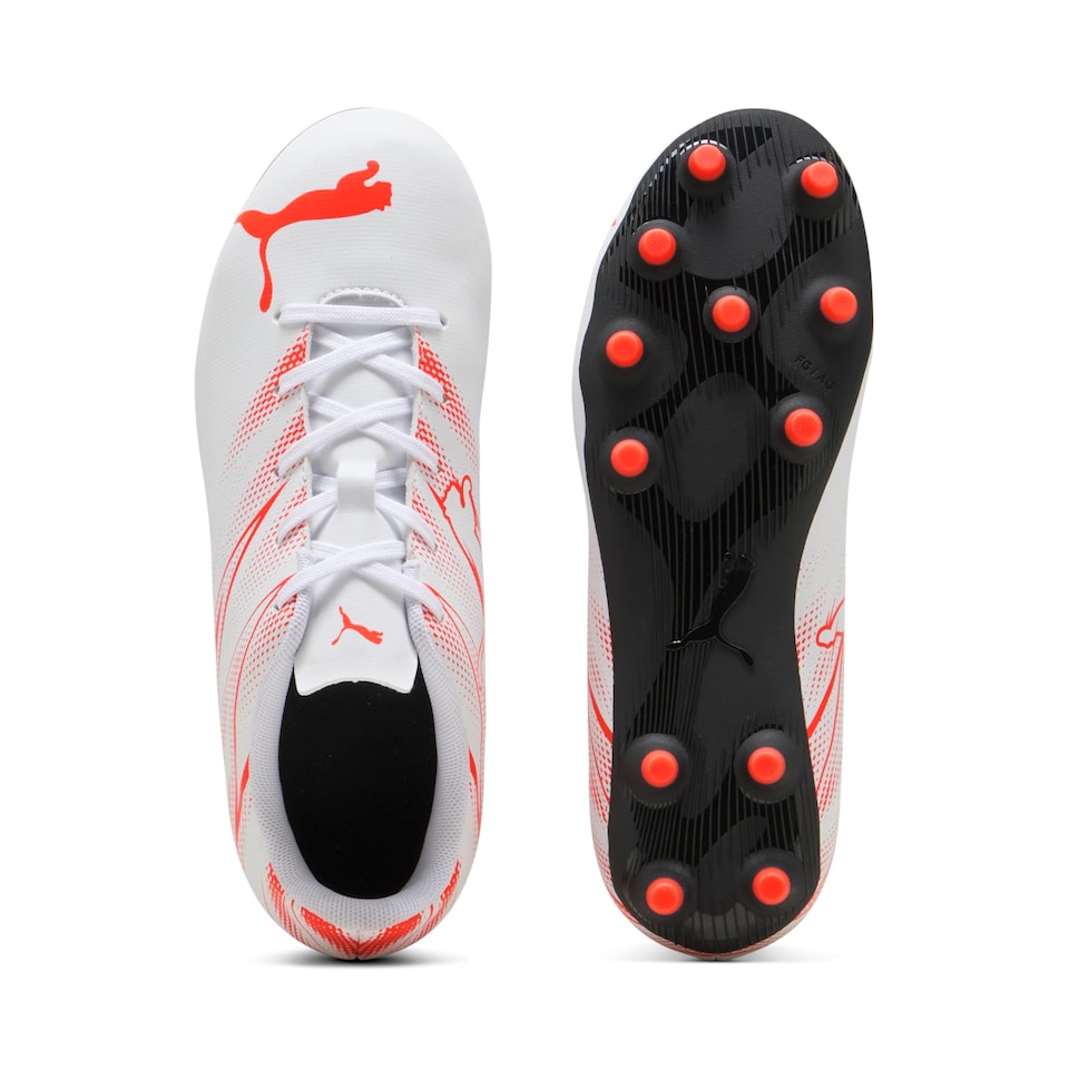 image 1 of Puma Attacanto Junior FG/AG Football Boots J12 White/Red