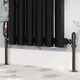 image 2 of Derry Bold - Black Nickel Thermostatic Radiator Valve & Lockshield Angled 10mm