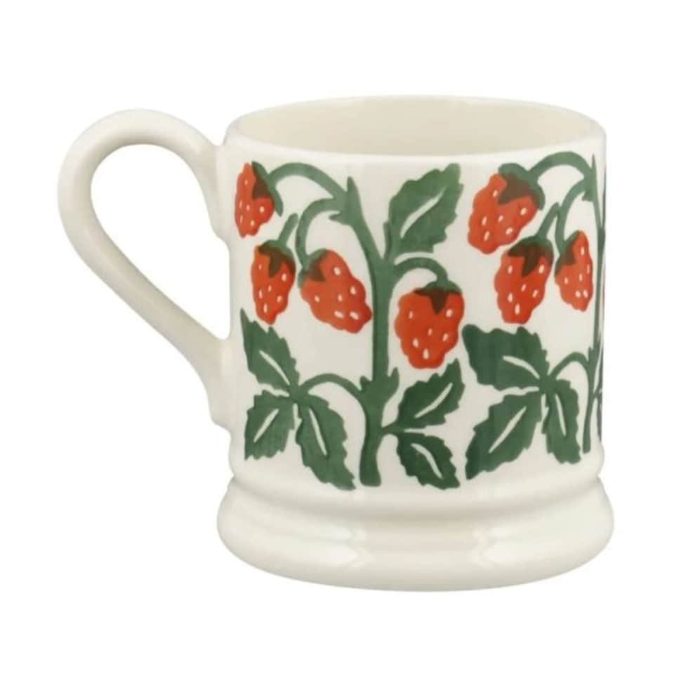 image 1 of Mug: 1 x 300ml Emma Bridgewater Raspberries 1/2 Mug, Ceramic White