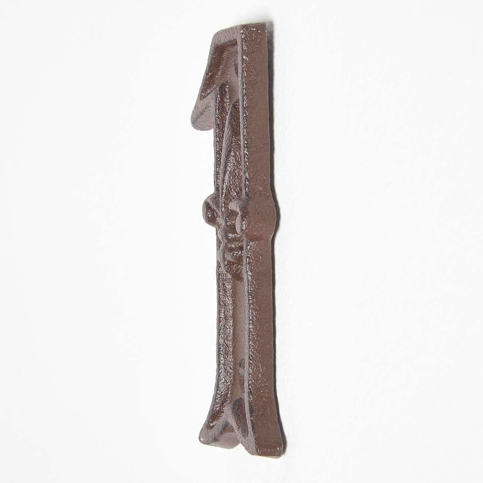 image 1 of Homescapes Cast Iron House number, 1