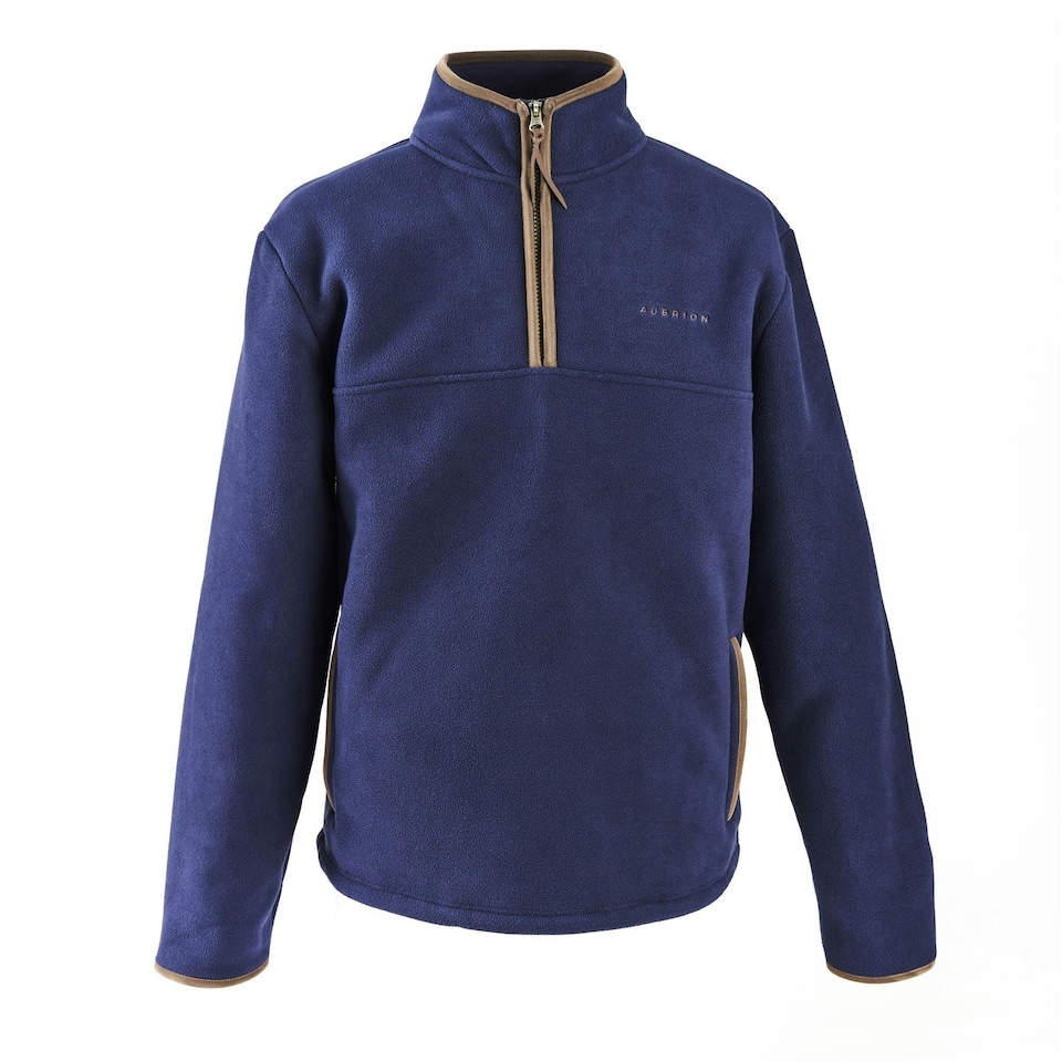 image 1 of Shires Aubrion Core Half Zip Fleece - Gents Blue | Size: Small
Colour: Navy