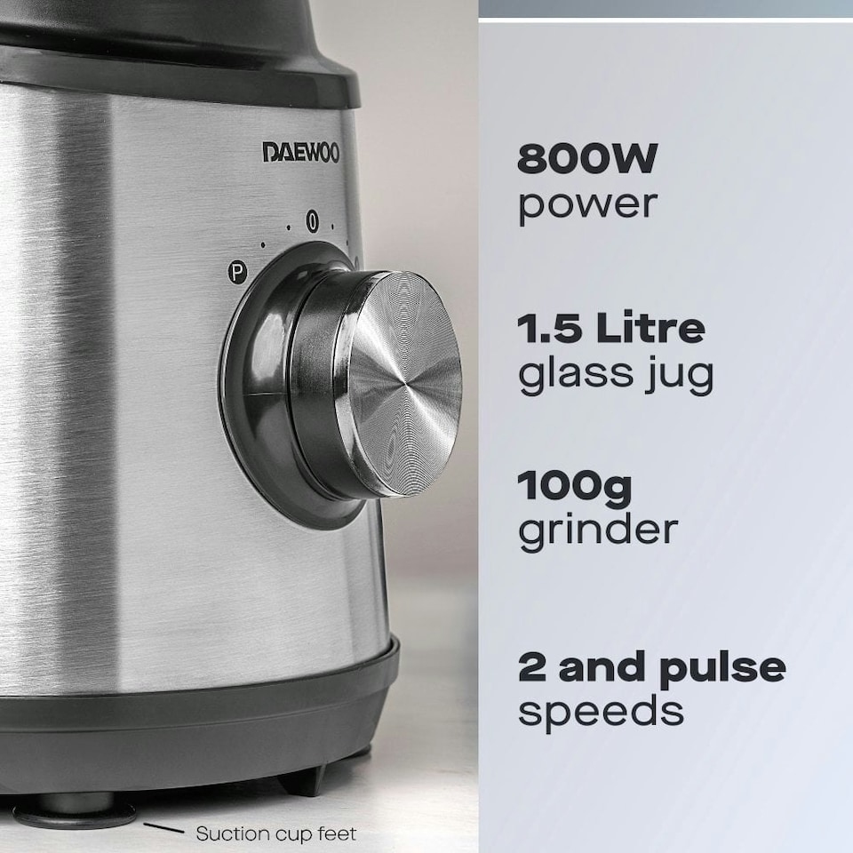 image 1 of Daewoo Jug Blender, Including Grinder Attachment