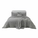 image 1 of Luxury Teddy Cord Design Bedding Set Ultra Soft Cozy Stylish Comfort | Silver | Super King
