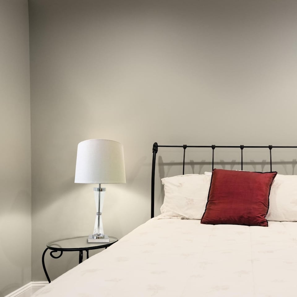 image 1 of Set of 2 Chrome Touch Lamps with White Cotton Shades | Chrome | White | Large | 2