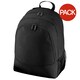 image 1 of Bagbase Universal Multipurpose Backpack / Rucksack / Bag (18 Litres) (Pack of 2) - Black - One Size