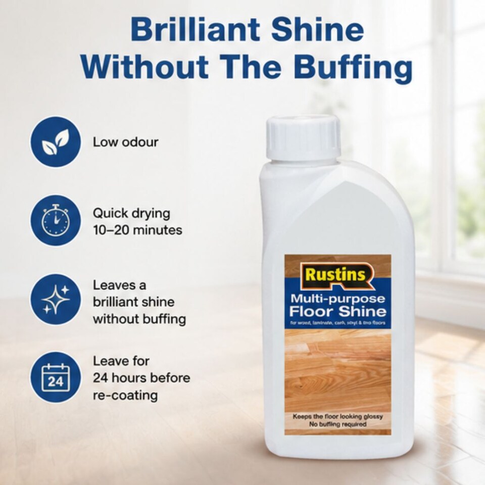 image 1 of Rustins Multi-Purpose Floor Shine 1 Litre
