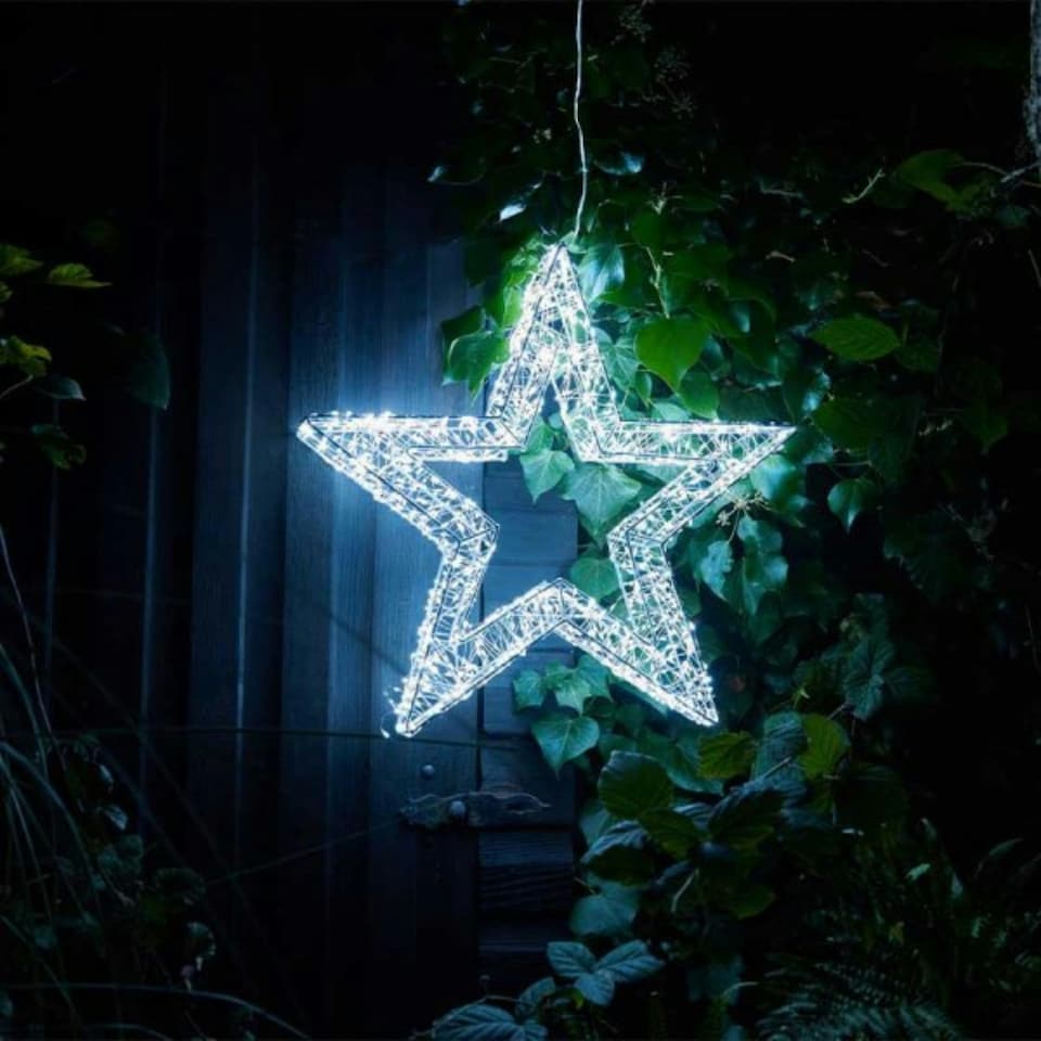 image 1 of 38cm Light up Christmas Galaxy Star with 960 Cool White LEDs & Timer Function