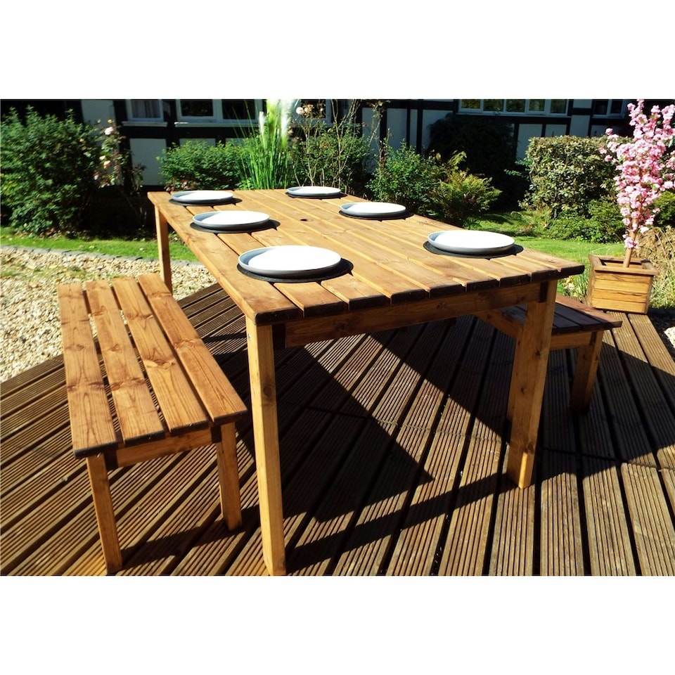 image 1 of Traditional Six Seater Table Set