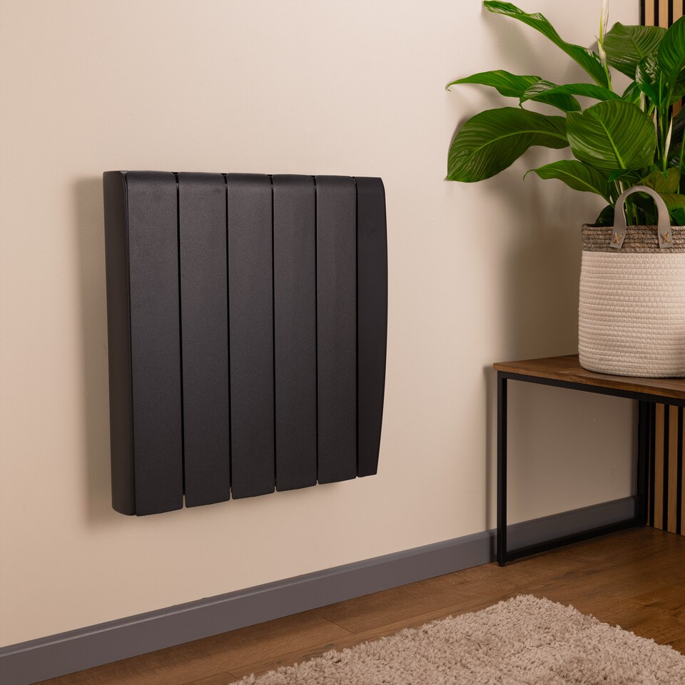 image 1 of TCP Smart 1000W Black Ceramic Panel Electric Radiator