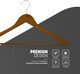 image 4 of Dyzi 20 Pack Wooden Clothes Hangers With Non Slip Bar