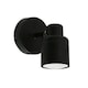 image 4 of ValueLights Benton Matte Black IP44 Adjustable Wall Light & Bulb Black
