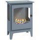 image 1 of HOMCOM Freestanding Bioethanol Fireplace Ethanol Fireplace Stove, Grey
