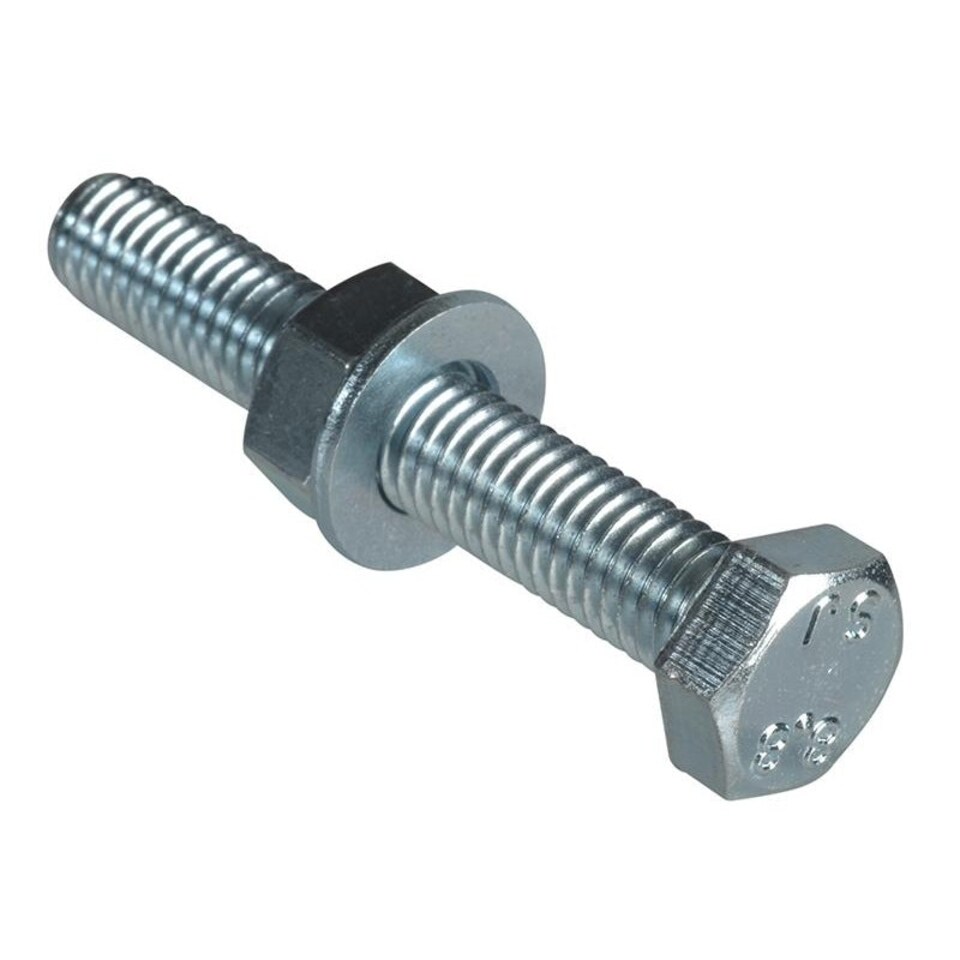 Forgefix High Tensile Set Screw 8.8 Grade, Zp - Multi Colour - M8 x 50mm ForgePack 4