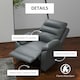 image 8 of HOMCOM Power Lift Recliner Chair Reclining Armchair for Living Room, Grey Grey