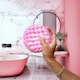 image 2 of Bomb Cosmetics Body Buffer Soap Shower Sponge The Raspberry Ripple Effect
