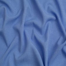 Minerva Core Range Blue Oxford Melange Polyester Suiting Fabric for Dressmaking, 148cm / 58" Wide - per metre