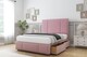 image 3 of Sloomy Lisbon Pink Plush Divan Bed With Mattress 2 Drawers Footend With 26" Strutted Headboard & 12" Matching Footboard 4' Small Double | Pink | Pink | Small Double | 1
