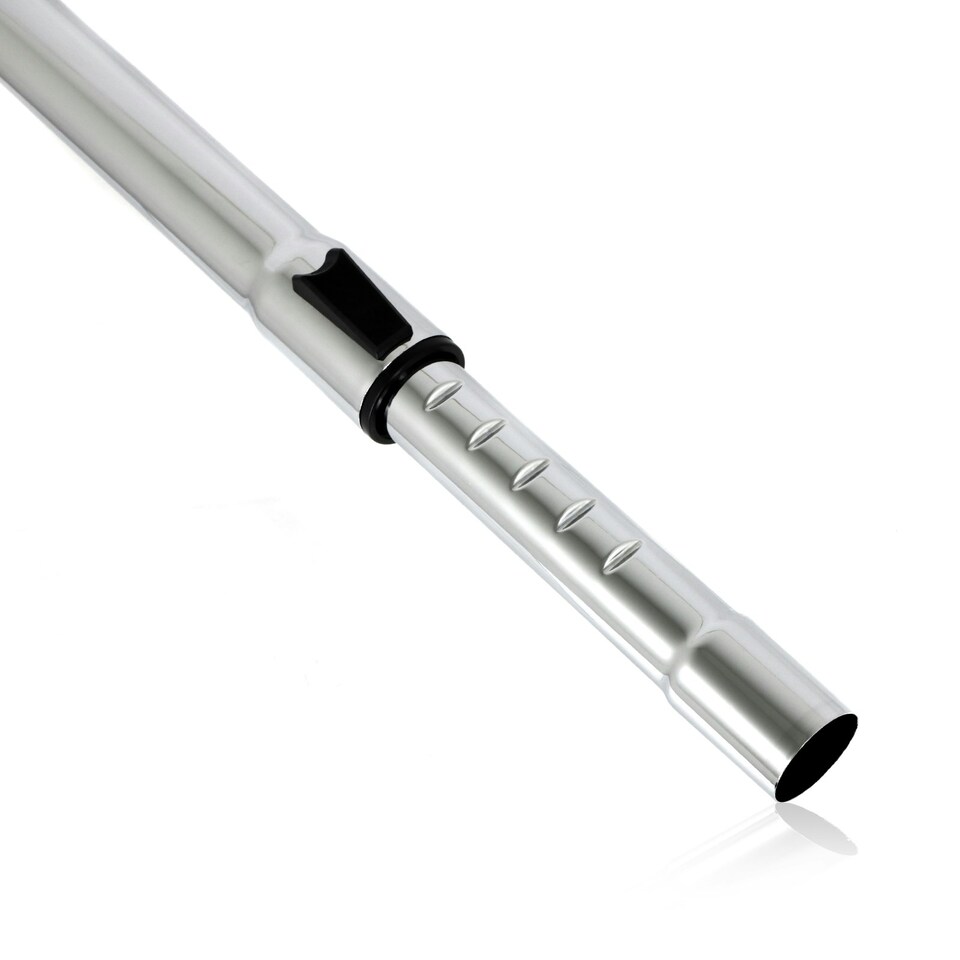 image 1 of SPARES2GO Adjustable Telescopic Rod Pipe Compatible with MacAllister MWDV-16 16L MWDV-20 20L Vacuum Cleaner (35mm) Silver