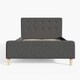 image 5 of Ashbourne Ottoman Storage Bed Double Dark Grey | Grey | Dark Grey