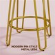 image 6 of Yaheetech 67 cm Tall Upholstered Velvet Counter Stools Pink