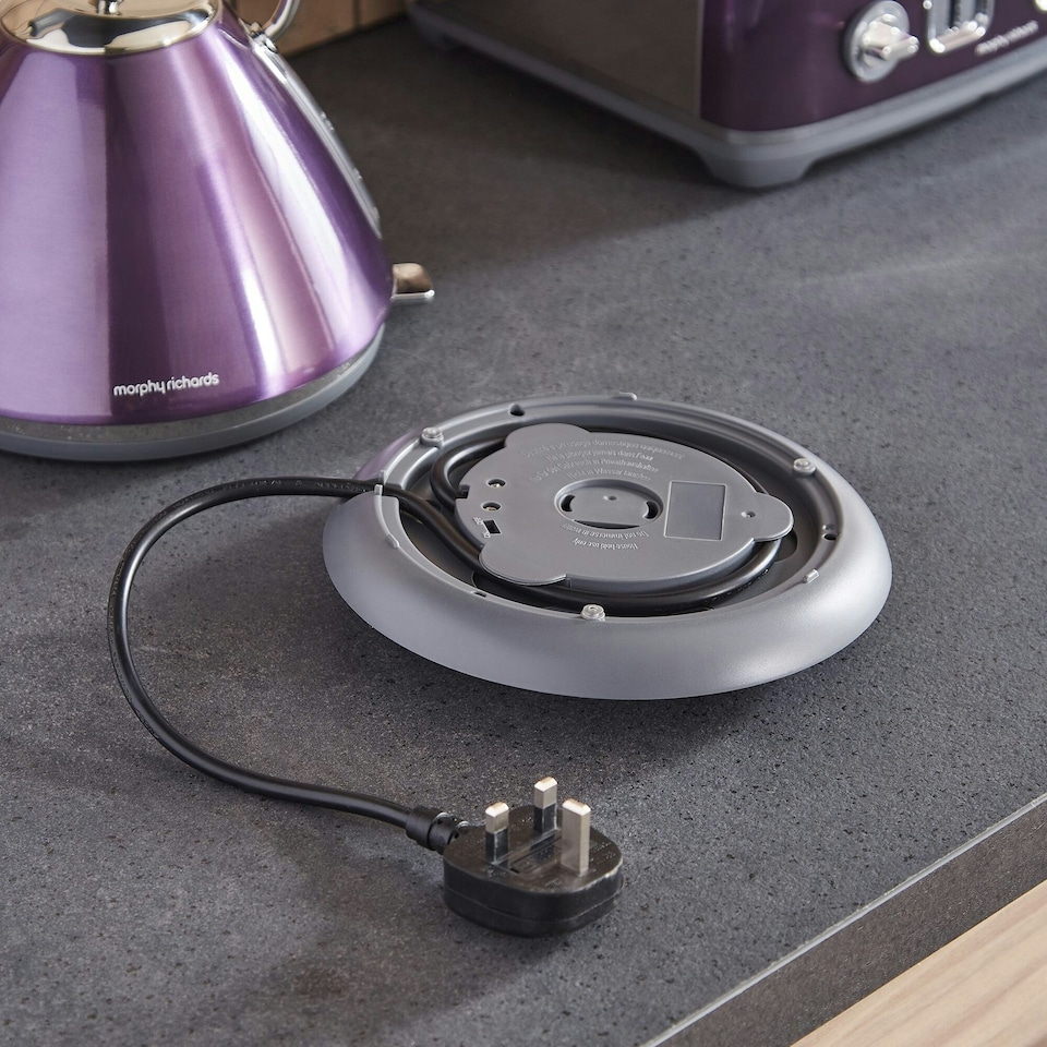 image 1 of Morphy Richards Accents Pyramid Kettle – Metallic Purple