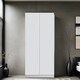 image 1 of FWStyle Stora 2 Door Wardrobe - Matt White White