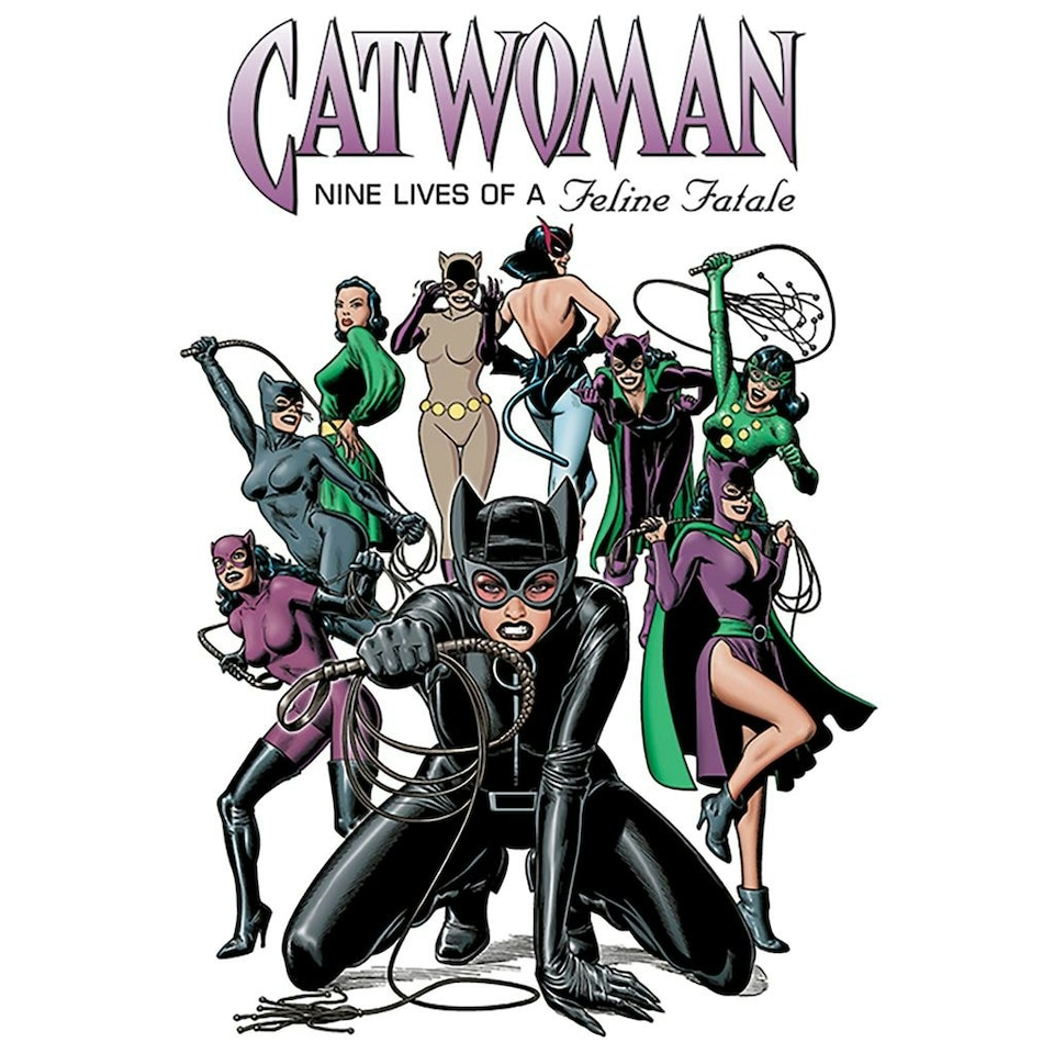 Catwoman (Feline Fatale) 60x80x4cm Stretched Canvas Print