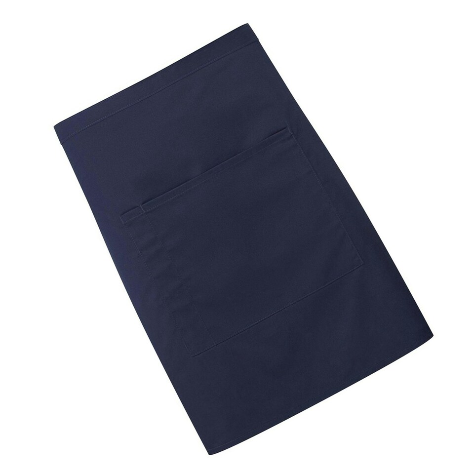 image 1 of Premier Colours Front Pocket Waist Apron - Indigo Denim - One Size Brown