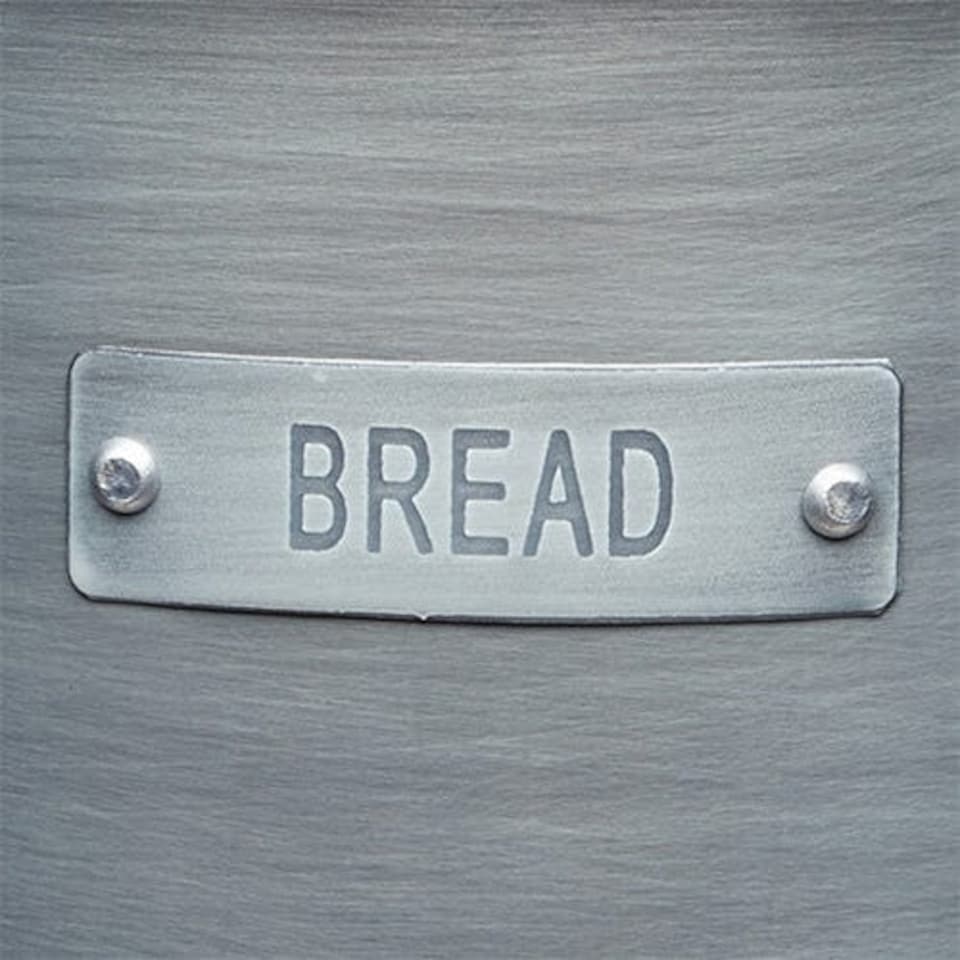 image 1 of Industrial Kitchen Bread Bin Steel Grey