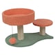 image 2 of Cat Scratch Tree On Stand With Hanging Ball Kitten Claws Scratcher Play Toy Pad