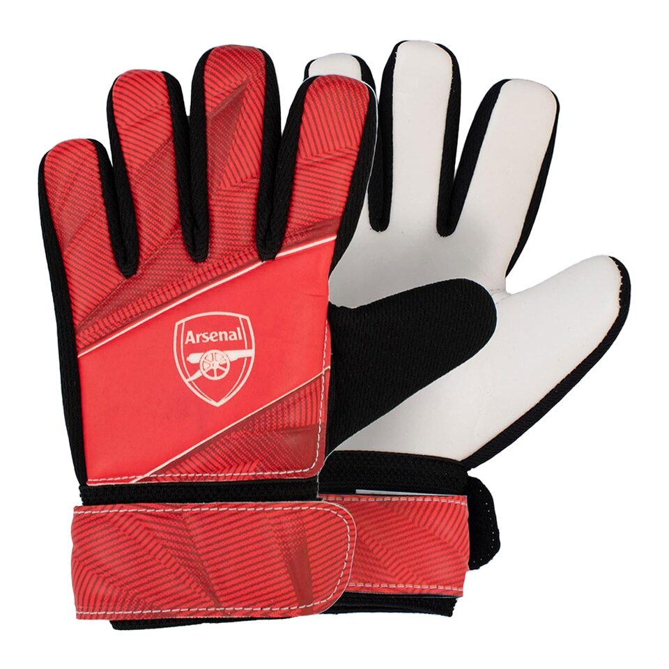 image 1 of Arsenal FC Teen Fuse Goalkeeper Gloves | Red | Red | 1