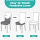 image 7 of Velvet Stretch Chair Covers, Spandex Dining Chair Slipcovers