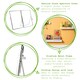image 2 of Nicola Spring Standing Metal Photo Frames - 8" x 10" - Silver - Pack of 2 - Freestanding Picture Frame Display Frame Poster Frame Picture Display Silver | S