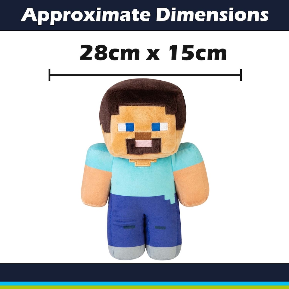 image 1 of Minecraft Steve Soft Toy Multi-colour - 28cm x 15cm