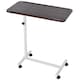 image 2 of HOMCOM Height Adjustable Over Bed Table with Wheels, C Shaped Laptop Desk, Portable Hospital Bed Table for Living Room, Bedroom, Brown