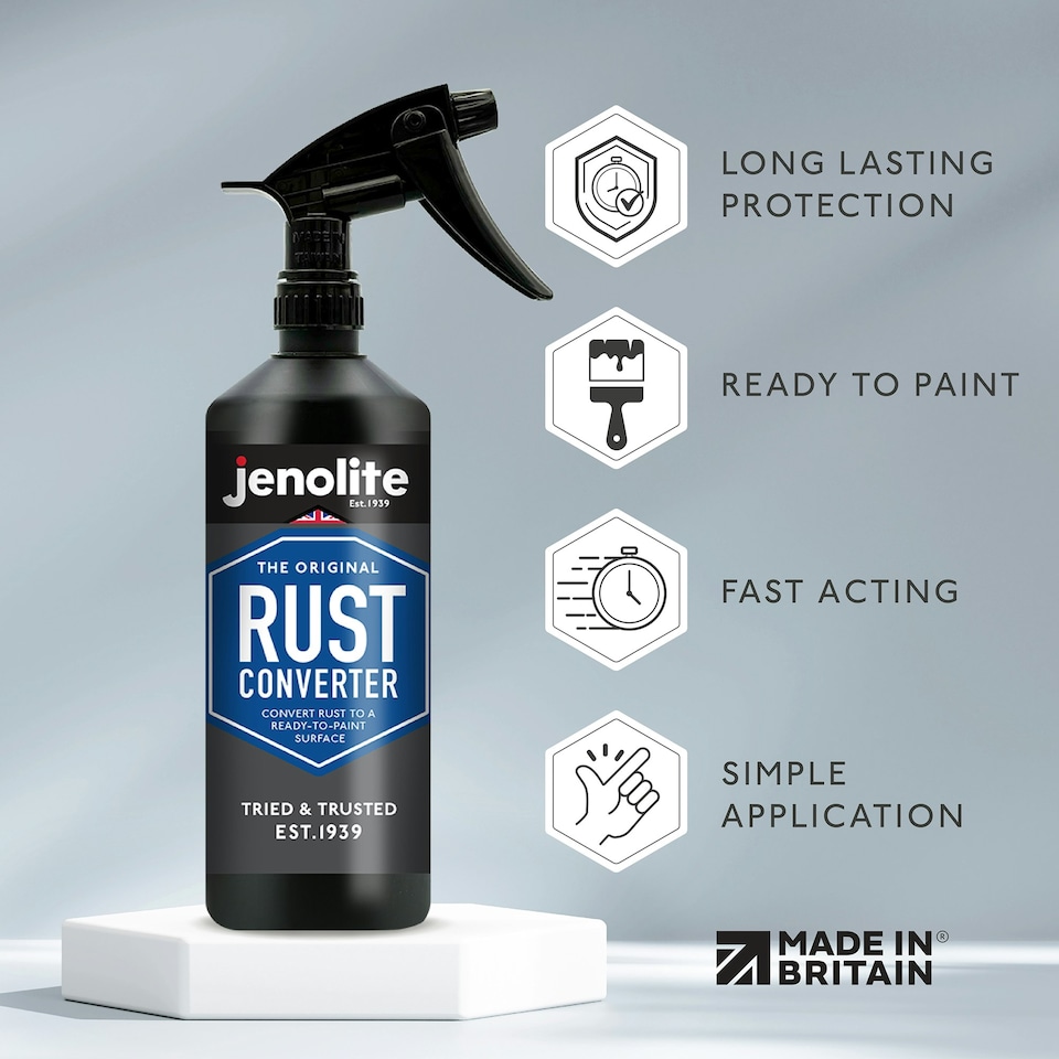 image 1 of Jenolite Ready to Paint Trigger Spray Rust Converter - 500ml