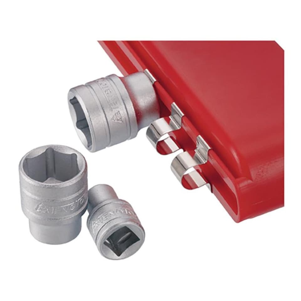image 1 of Teng 1/2in Drive M1212n1 Basic Socket Set Of 12 | Multi | Multi Colour | One Size | 1