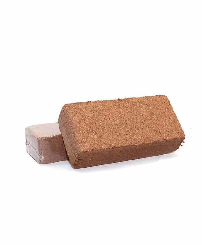Coir Potting Mix 650g Bricks - Coco Coir - L20 x W10 x H6 cm Brown