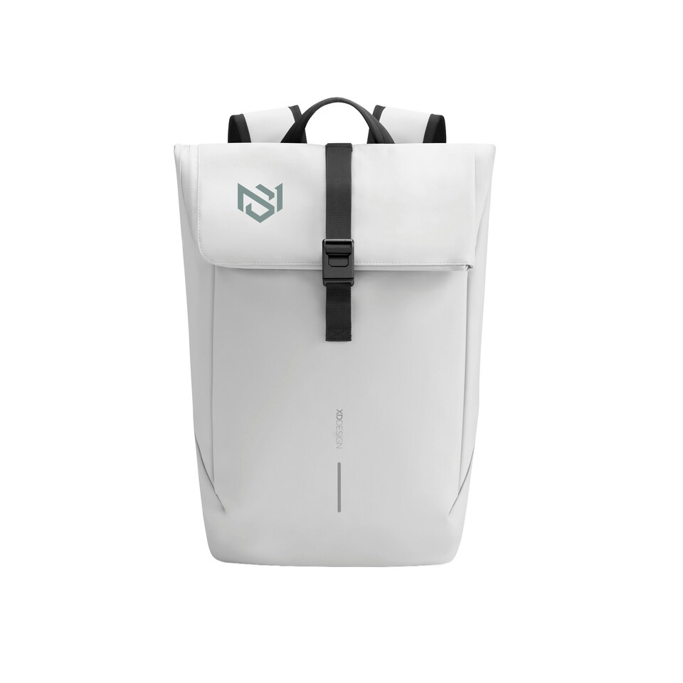 image 1 of XD Design Urban Flap Top Water Resistant Anti-Theft Backpack - Off White - One Size