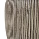 image 3 of Ochre Carved Textured Table Lamp with Linen Shade - Resin - L43 x W43 x H71 cm - Brown | Brown