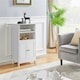 image 2 of Yaheetech 5-Tier Bathroom Floor Cabinet with Double Door White White