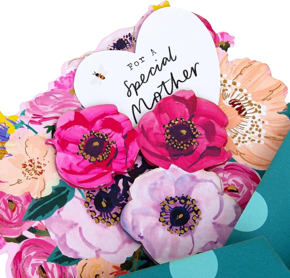 image 1 of Fold Out Bouquet of Flowers Design Special Mother 3D Attachment Mothers Day Card