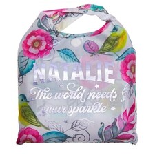 History & Heraldry Personalised Sparkle Reusable Foldable Shopper Bag - Natalie Multi