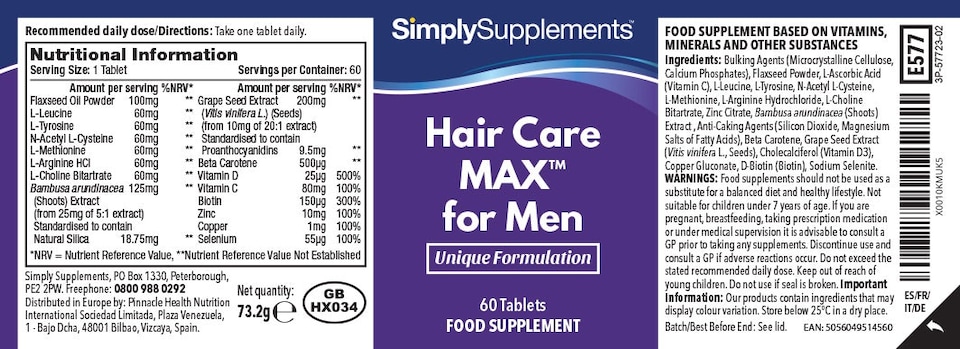 image 1 of Hair Care Max for Men